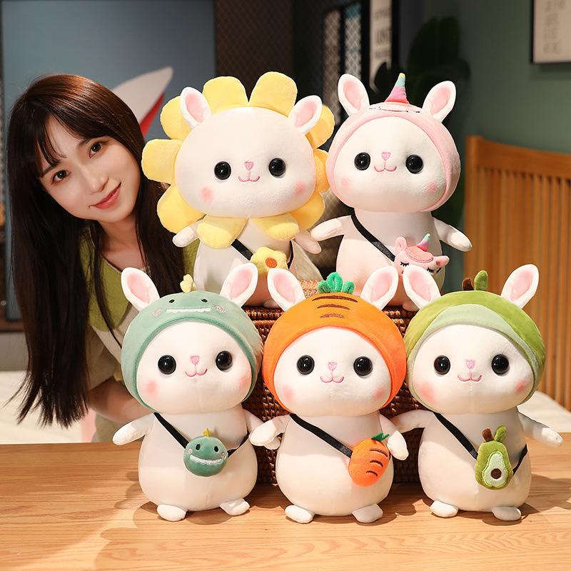Manufacturer Wholesale Sun Rabbit Baby Plush Toy Doll Turned Into Rabbit Doll Children'S Gift Cute Creative Rabbit
