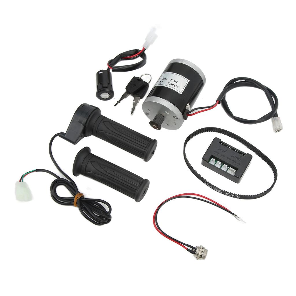 24V 100W Electric Motor Kit Synchronous Gear Motor with Controller Charger Lock for Electric Scooters Bikes Tricycles