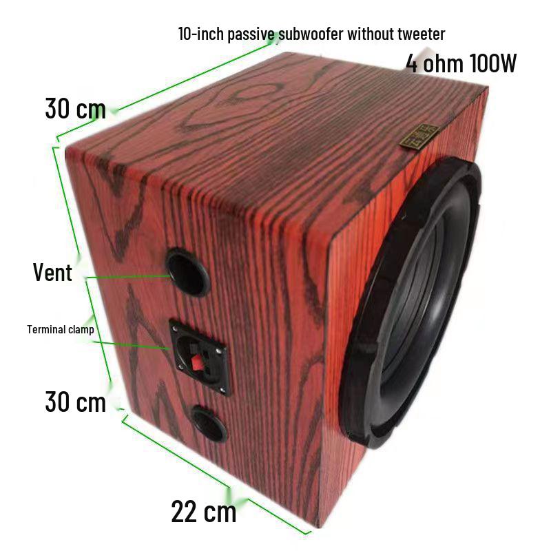 4, 5 & 6.5-Inch Passive Subwoofer for Car, Home, or Bookshelf