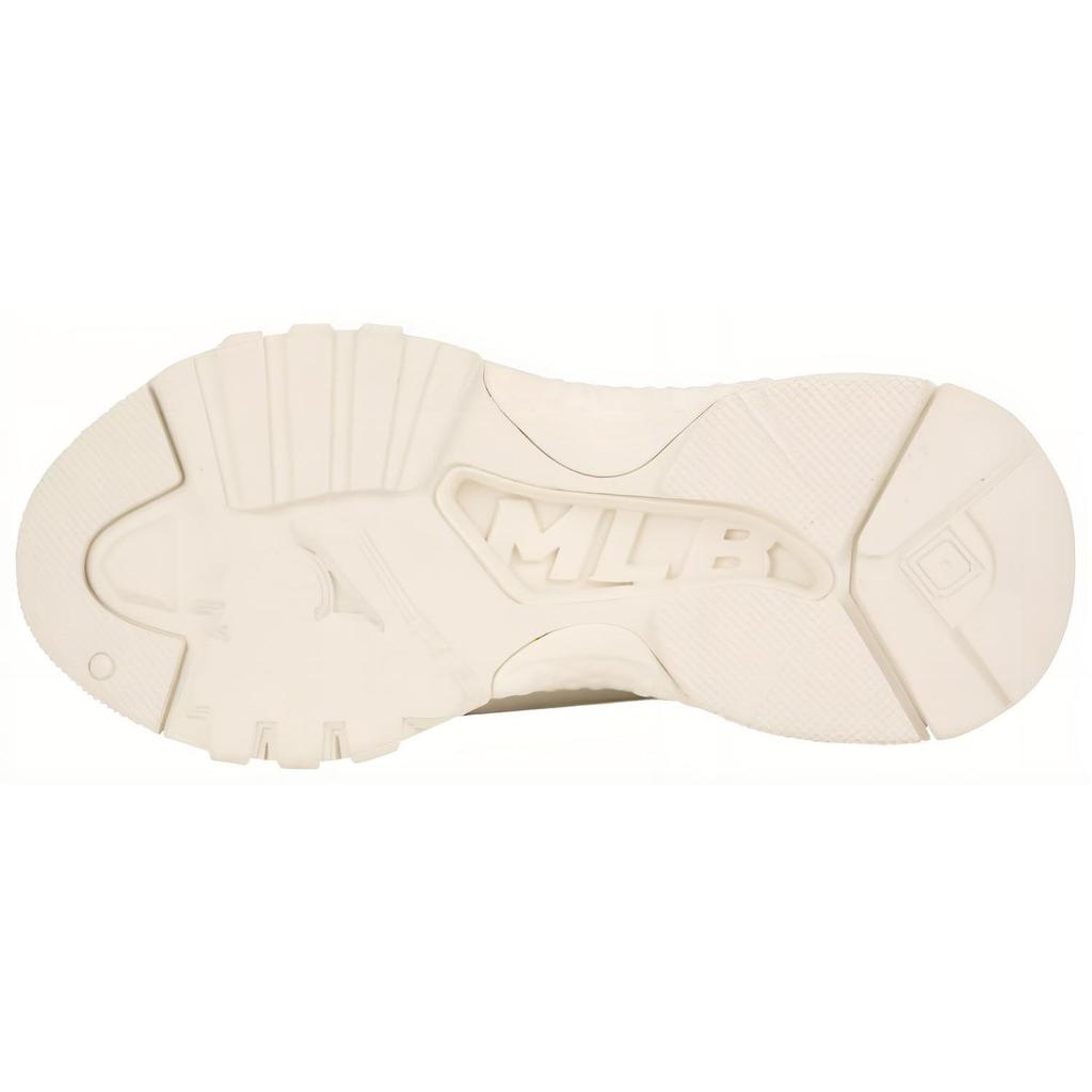 MLB Big Ball Chunky Monogram Comfortable Versatile Height Increasing Low Top Dad Shoes Unisex Sneakers White Platinum 32SHCM011-50I