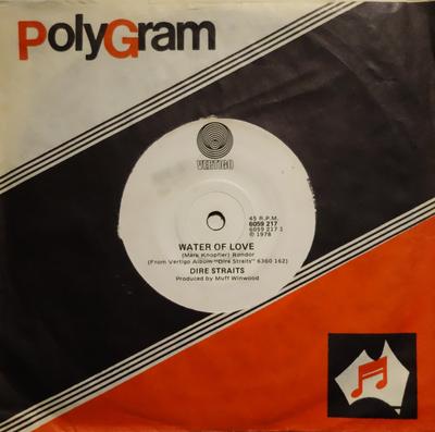 7inch Record DIRE STRAITS - Water Of Love 6059217 Vertigo 1978 Non Japan Rock Used