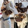 Urocza Pluszowa Lalka Jamnik i Westie Torba Crossbody Dla Kobiet Modna Śmieszna Szczeniak Torba na Ramię Pluszowa Zabawka Portmonetka