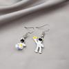 Asymmetrical Astronaut Star Earrings - Creative & Versatile Design for Women