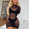 Bodycon Dress Fishnet Bodysuit Sexy Lace Lingerie Sleepwear