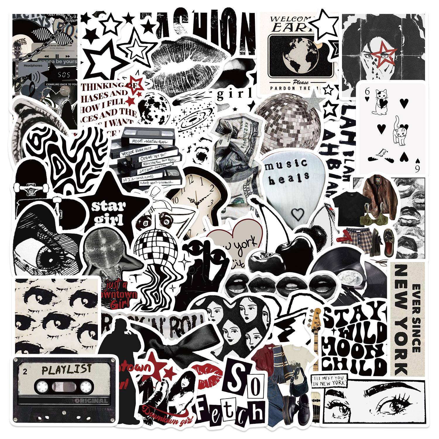 

50/100 шт. Естетика Y2K для дівчат з центру міста, мультяшні графіті-наклейки, наклейка для телефону, гітари, ноутбука, валізи, водонепроникна, дитяча іграшка