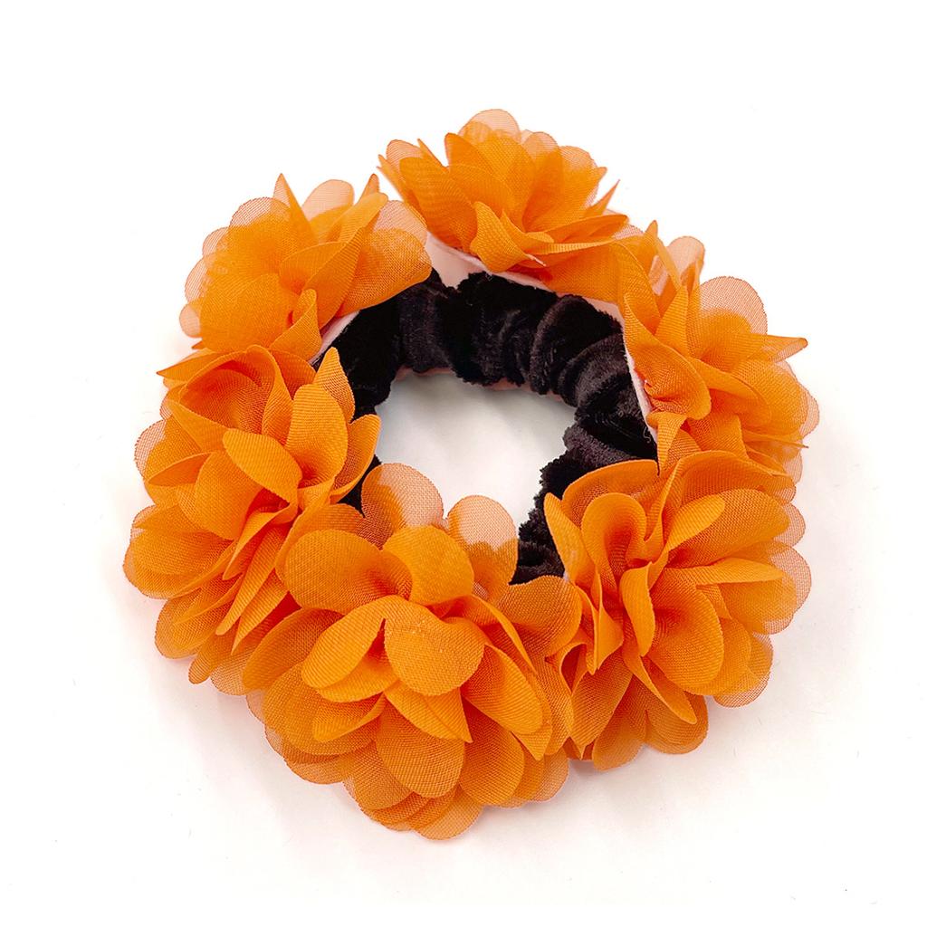 Flower Hair Rope, Ponytail, Headband, Suitable for Carnival Party, Fan Headwear, Big Intestine Circle, Female
