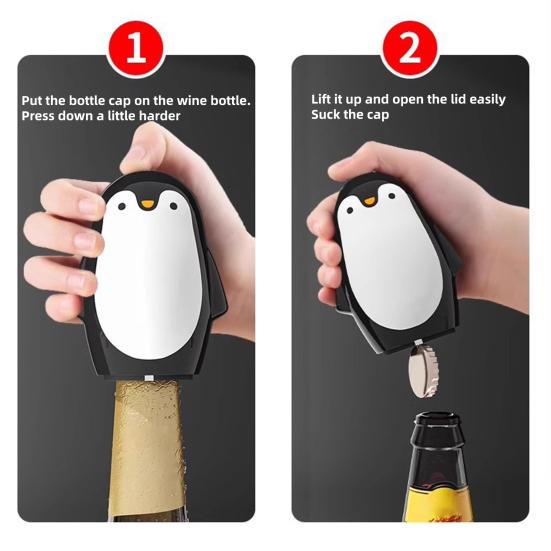 Bottle Opener Magnetic Beer Wine Corkscrew Cute Penguin Shape Bottle Opener Creative Bar Tool for Cola Beer Soda Bottles