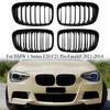 Car Front Bumper Racing Grille Front Kidney Dual Line Grilles for BMW 1 Series F20 F21 2011-2014 Car Front Grill Replacement