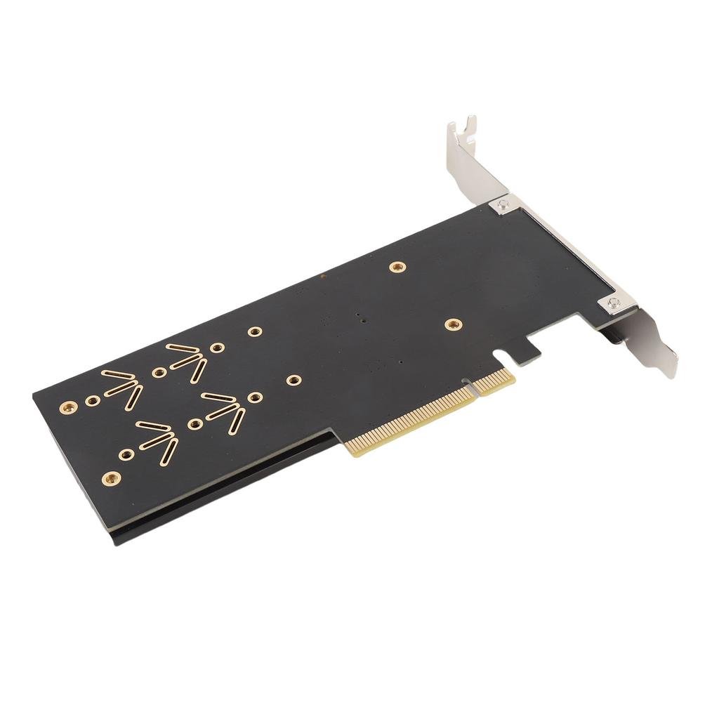 NVMe PCIe Adapter Card 2 Port M.2 NVMe To PCIe 4.0 X8 Card with Aluminum Heat Sink M.2 To PCI Express SSD Expansion