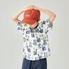Duoduojia Boys' Summer Dinosaur Print Cotton T-shirt