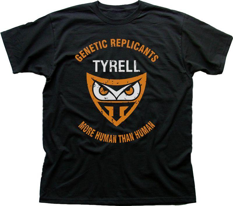 BLADE RUNNER 2049 Human Replicant NEXUS 6 TYRELL Corp black t-shirt 5302 S разноцветный