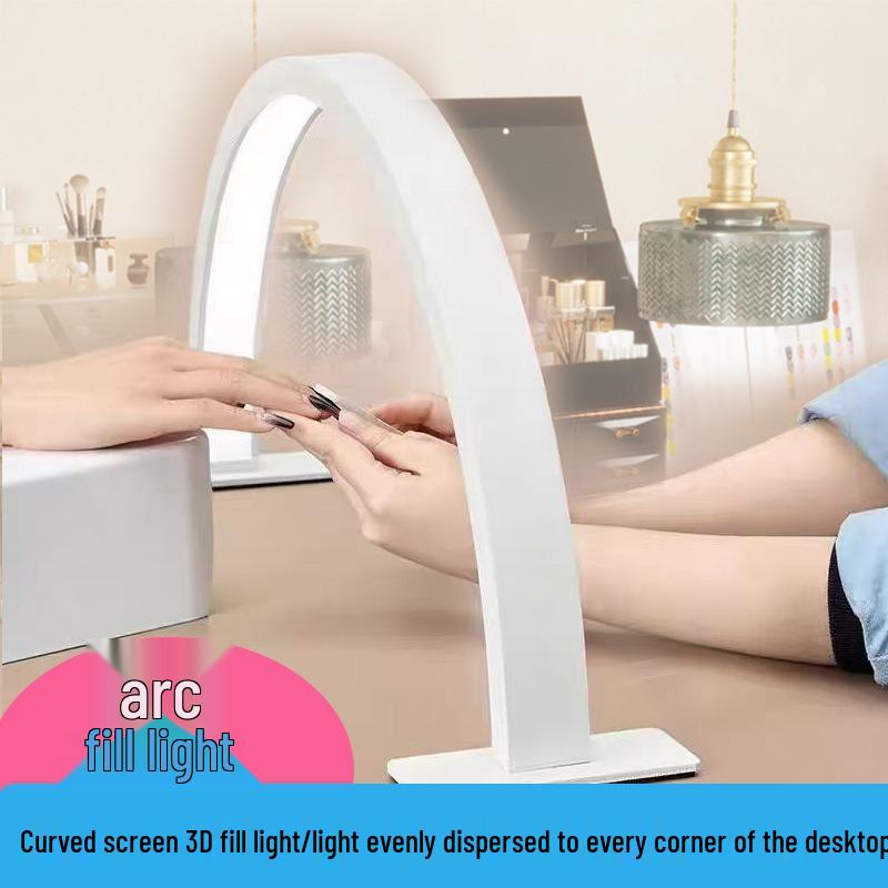 USB LED Eye Protection Half-Moon Manicure Lamp for Beauty Salons