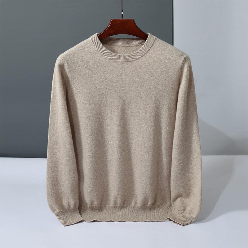 Cashmere sweater crew neck sweater loosely knitted new inner wool sweater