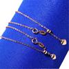 Purple Gold Pure O-Chain Color Gold Universal Chain Female Compound Rose Gold Adjustable Clavicle Chain