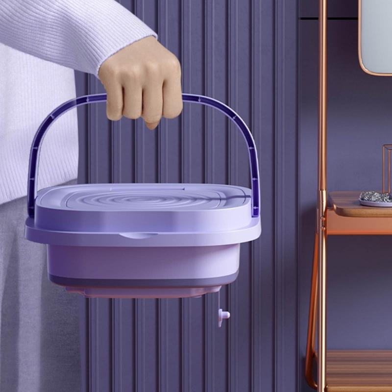 Automatische 9L Faltbare Waschmaschine Tragbar Unterwäsche Slips Waschmaschine für Reisen Wohnheim Kompakt Wäsche Langlebig