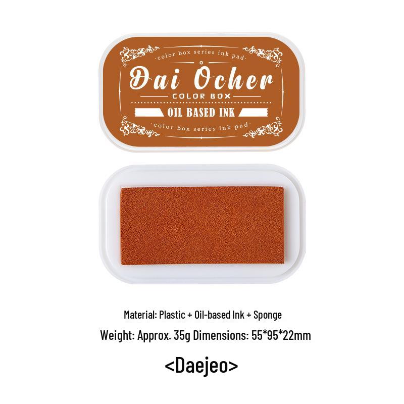 ZABC Special Edition: 12-Color Oil-Based Ink Pad Set for Journal Decoration and Stamping