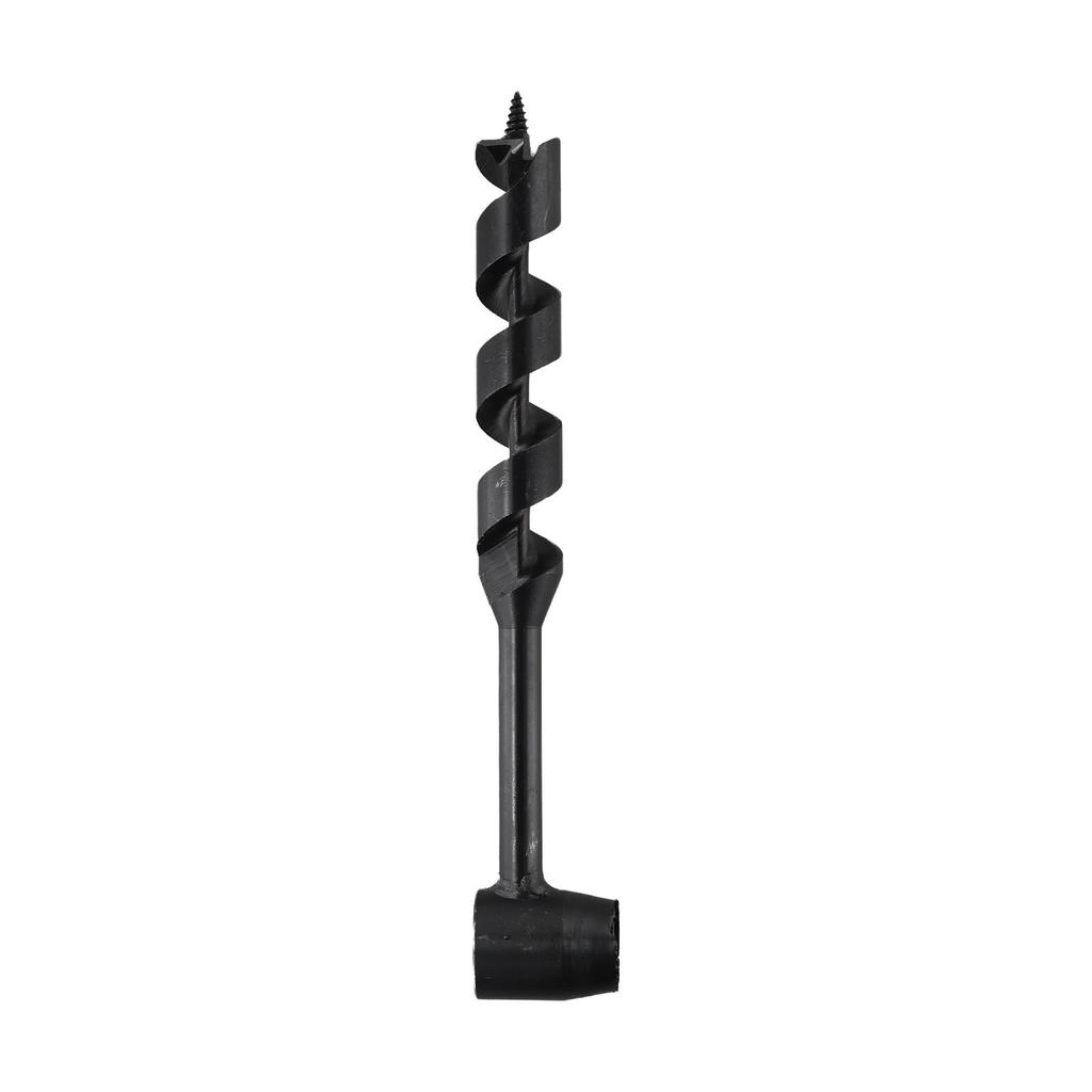 Four Blade Auger Bit Cutter 161*11mm Woodworking Auger Bit Black Protective Layer Comfortable Operation Cutting Diameter 11-11mm