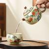 Ru kiln Jiutao series beam pot, teapot, tea maker, household ceramic tea set, tea maker, single pot opening can raise teapot
