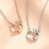 Mobius Strip Couple Necklace: Stylish Valentine's Pendant Gift for Girlfriend or Boyfriend