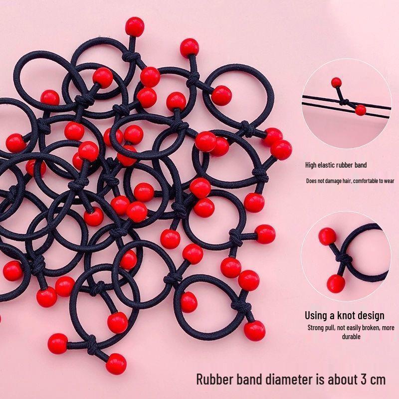 Rhinestone Pearl Elegant Large Hair Tie for Ponytails and Buns