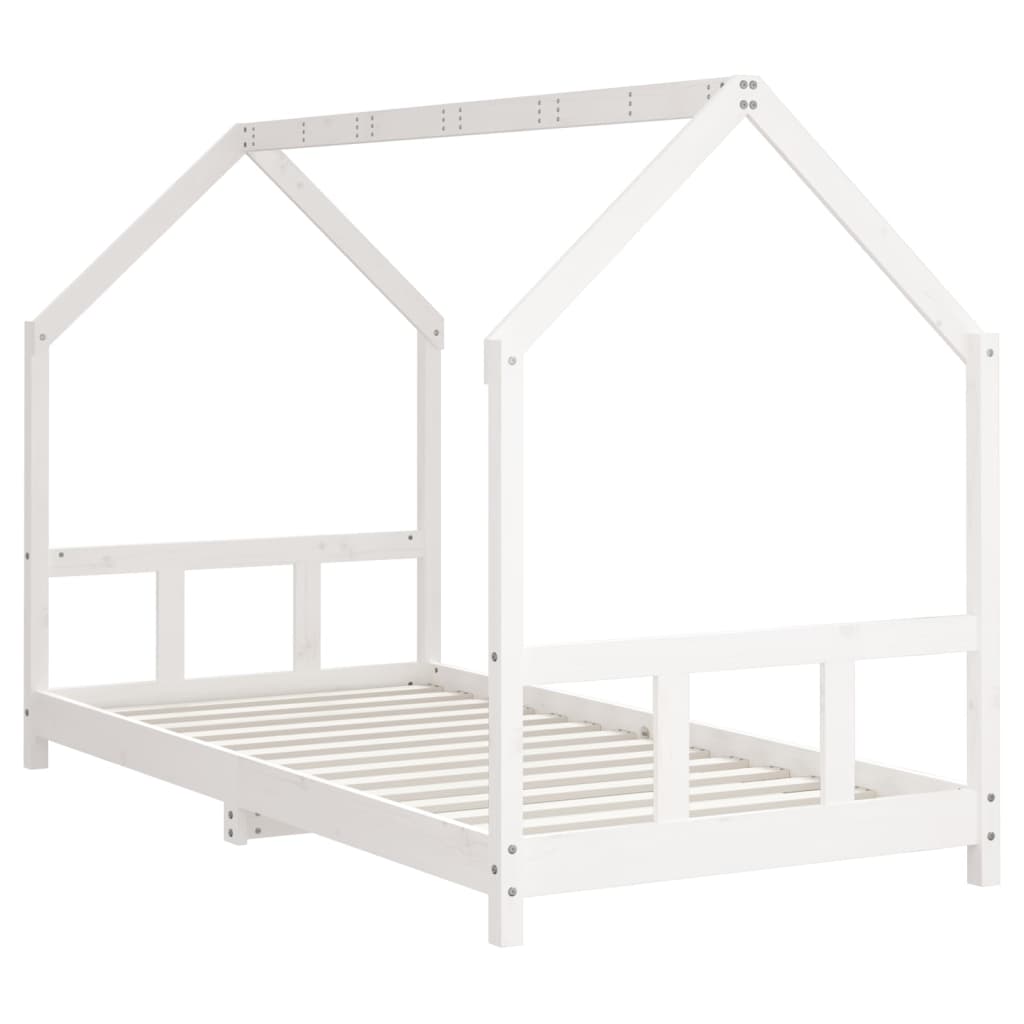 Kids Bed White 90 x 190 cm Solid Pine Wood