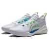 Li Ning Sonic 10 Team Basketballschuhe Herren Mittelhoch Standard Weiß/Neongrün ABPS015-1
