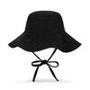 VARZAR VA Curved Studded Big Visor Bucket Hat Black