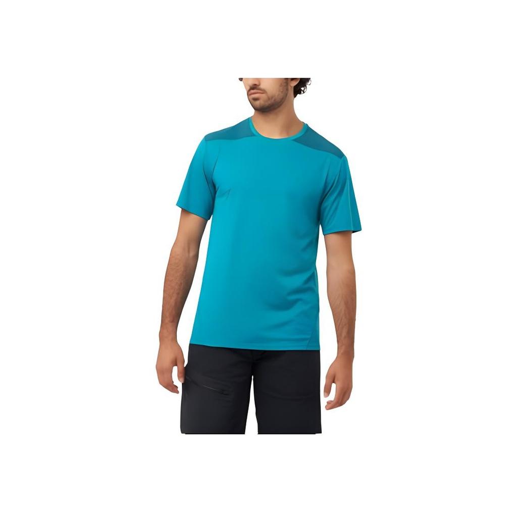Salomon Outline Outdoor Sports Breathable Comfortable Short Sleeve T-Shirt Men Tops Deep-Dive Tahiti-Tide LC2234300