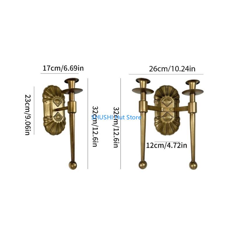 Ornate Metal Wall Holder European Designs for Weddings and Parties Decors D57B