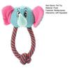 Dog Plush Animal Toy Squeaky Puppy Head Chew Elephant Monkey Toy Interactive Rope Knot Teething Toy