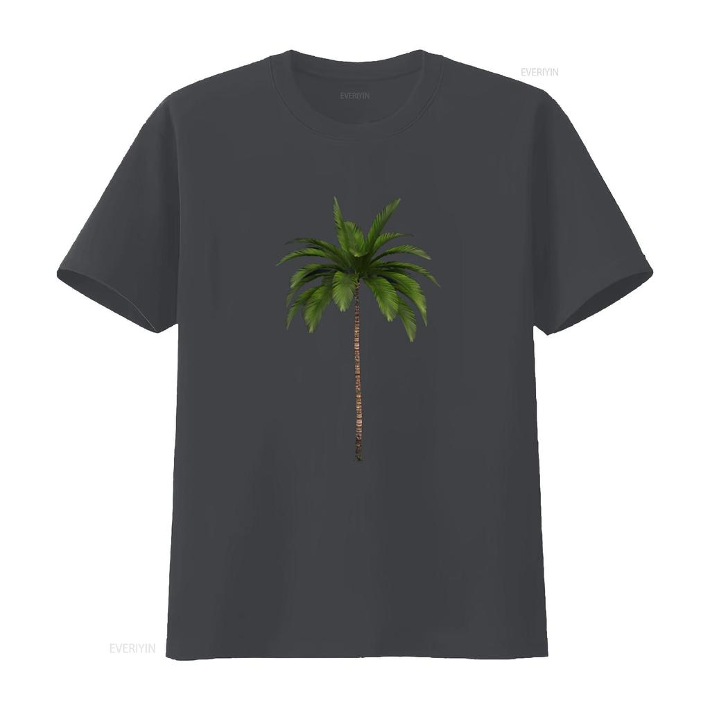 Tropical Palm Tree T Shirt vintage Washed Slightly graphic Soft streetwear Unisex Stylish designer clothes Casual Versatile