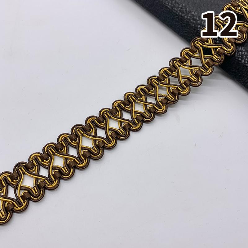 11,5–12 Meter Quastenbesatz, Spitzenband, 3 cm Breite, Spitzenbesatz, Fransen zum Nähen von Vorhängen, Heimpolstern, DIY-Zubehör
