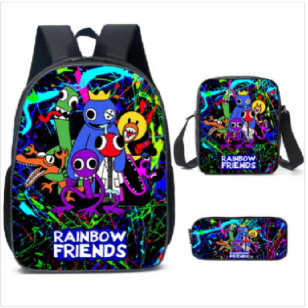 School Season New Rainbow Friends Man Backpack Handheld Lunch Bag Student School Bag 3rd Grade