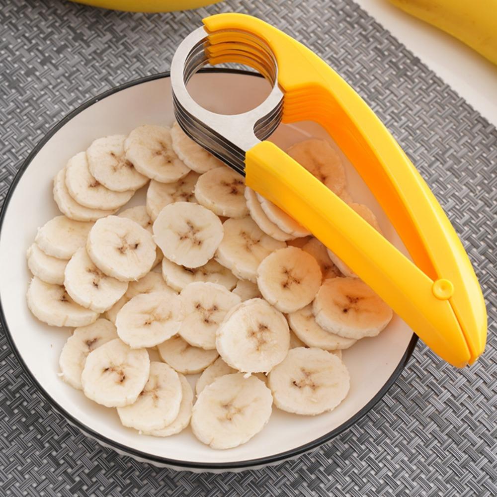 Fruit/Sausage Slicer Stainless Steel Splitting Tool Kitchen Supplies, Essential for Outdoor Camping and Picnicking