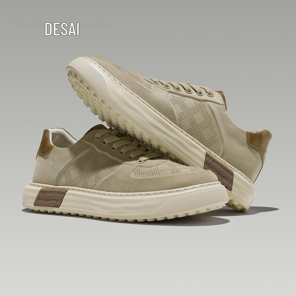 Desai Men's Breathable Mesh Casual Low-Top Shoes: Stylish, Versatile, and Comfortable for Summer