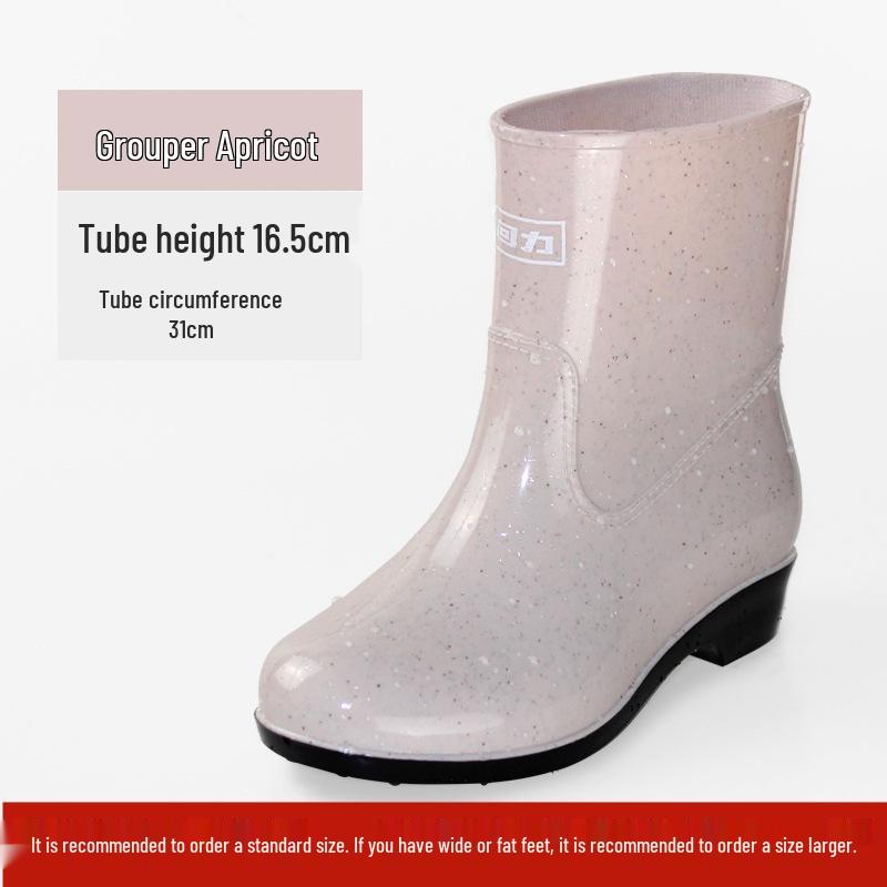 

Жіночі 523 Shanghai Warrior Водонепроникні Чоботи-дощовики середньої довжини - Нековзні, Зносостійкі, Тепла бавовняна вельветова підкладка, Підошва з коров ячої шкіри, Гумовий верх 37