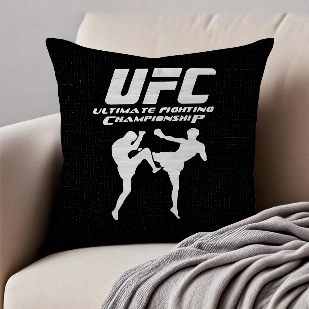 Brutal Competitive Sports Event UUFC Cushion Cover Pillowcase Antidustmite Invisible Zipper Short Plush Sofa Cushion