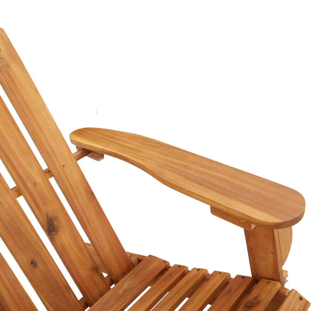 Vidaxl Adirondack Garden Bench, 126 Cm, Solid Acacia Wood