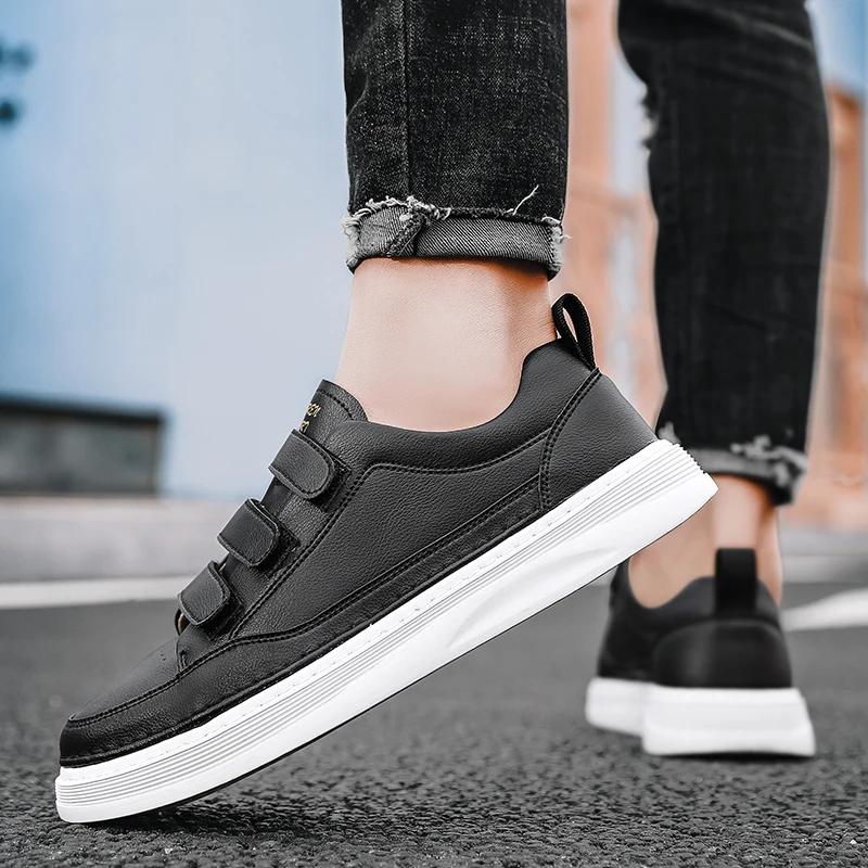 New Luxury Mens Casual Shoes Fashion Outdoor Designer Sport Shoes for Men Leather Skateboard Shoes Comfortable Outdoor Sneakers