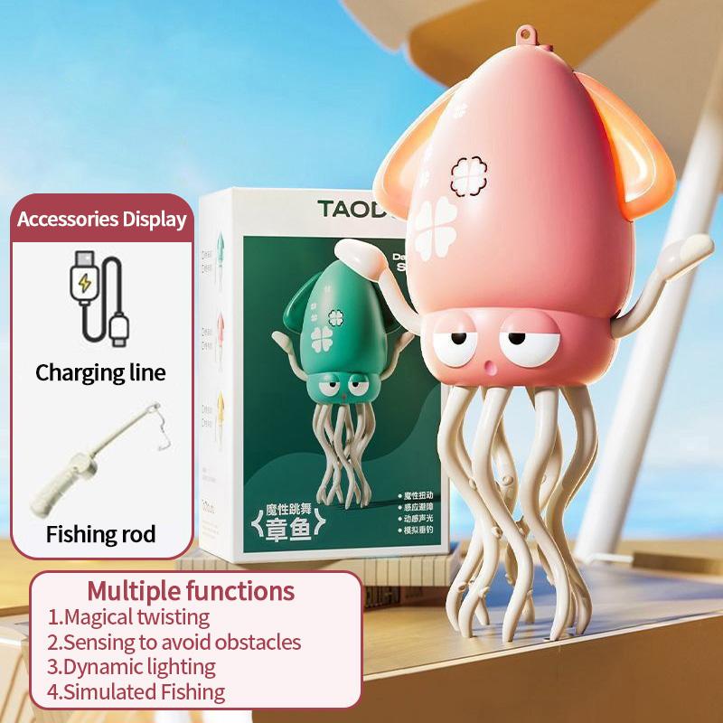 Electronic Dancing Squid Toys Magical Dancing Jellyfish Led Glowing Light Music Playful Dancing Octopu Best Kids Festival Present