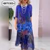 Abiti casual con scollo a maniche 2/1 primavera estate moda donna