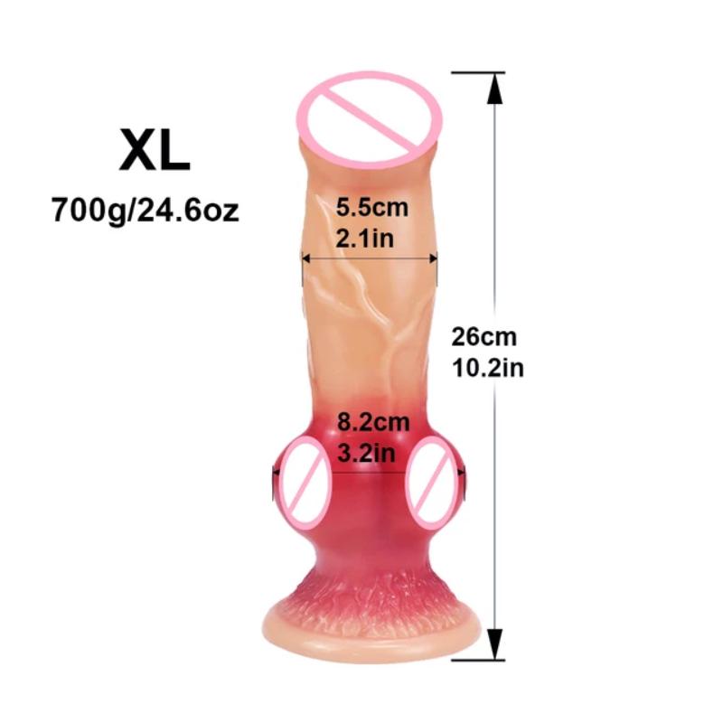Huge Dog Cock Dildo, Simulated Penis, Animal Dildo, Sex Toy, Butt Plug, Female Masturbation Device, Women's Adult Products 18+