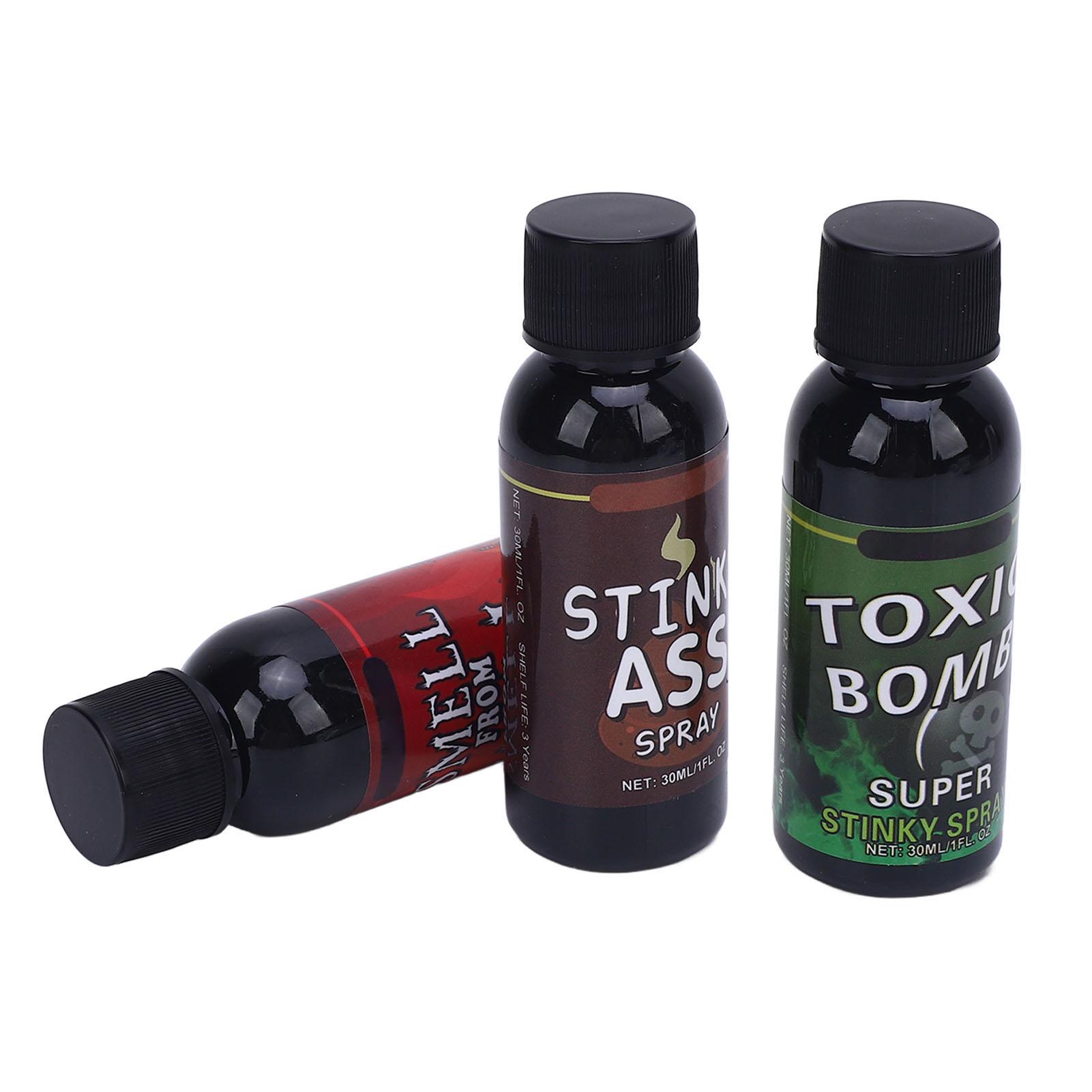 

3 шт. 30 мл Спрей-вонючка для розыгрышей Компактный Портативный Спрей-вонючка Смешной запах Развлечение Бомба для вечеринок