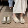 French bag head half slippers women's summer 2025 new versatile lazy one pedal casual skirt Roman shoes