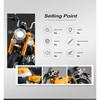 1/9 Honda Monkey 125 MINI Alloy Die Cast Motorcycle Model Toy Vehicle Collection Sound and Light Off Road Autocycle Toys Car