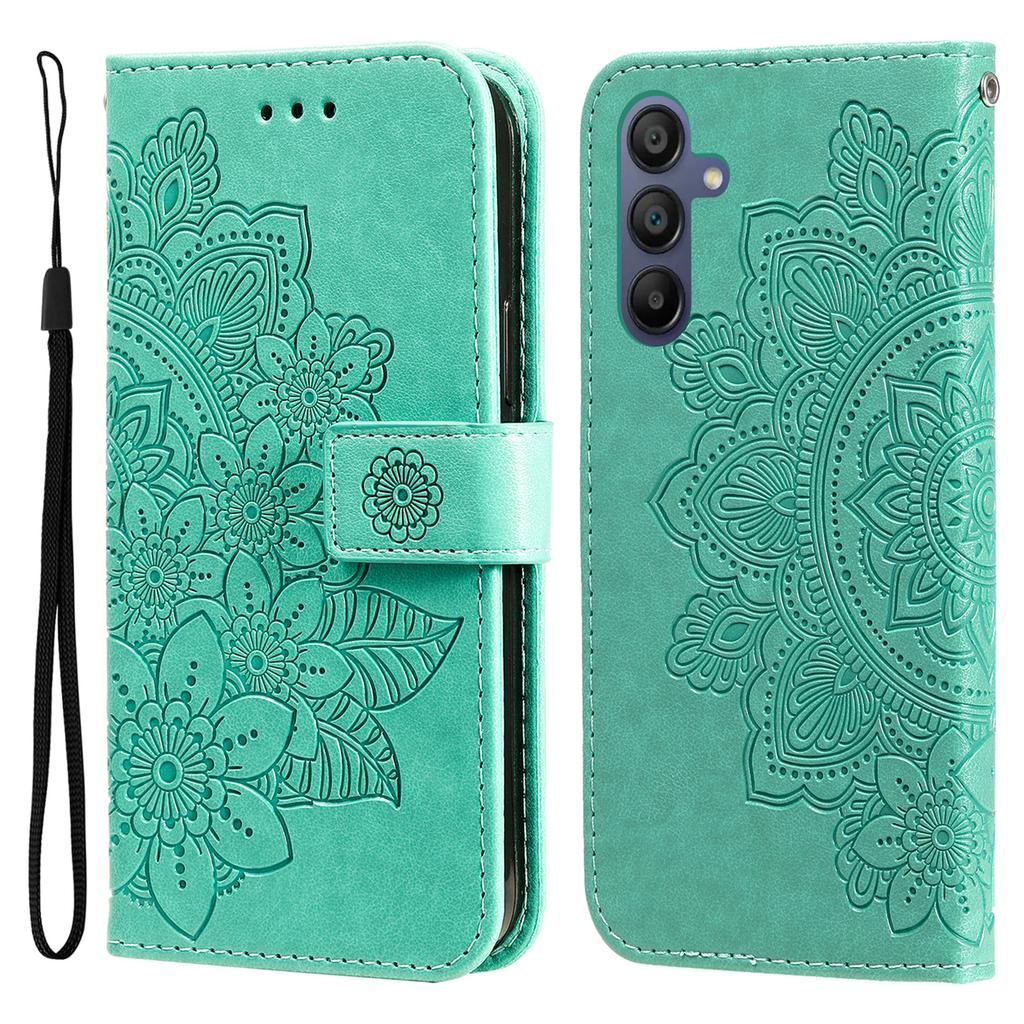 For Samsung Galaxy A17/A26 5G/A16 5G/A16 4G Case Floral Pattern PU Leather Wallet Stand Phone Cover