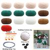 Christmas Crochet Girls Set Amigurumi Handmade Knittin Doll DIY Hook Materials Kit For Christmas Decoration Crafts Child Gifts
