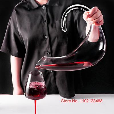 1500ml decantador de cristal transparente arte abstrata forma de escorpião óculos família bar vinho tinto hip balão presente do feriado separador ornamentos