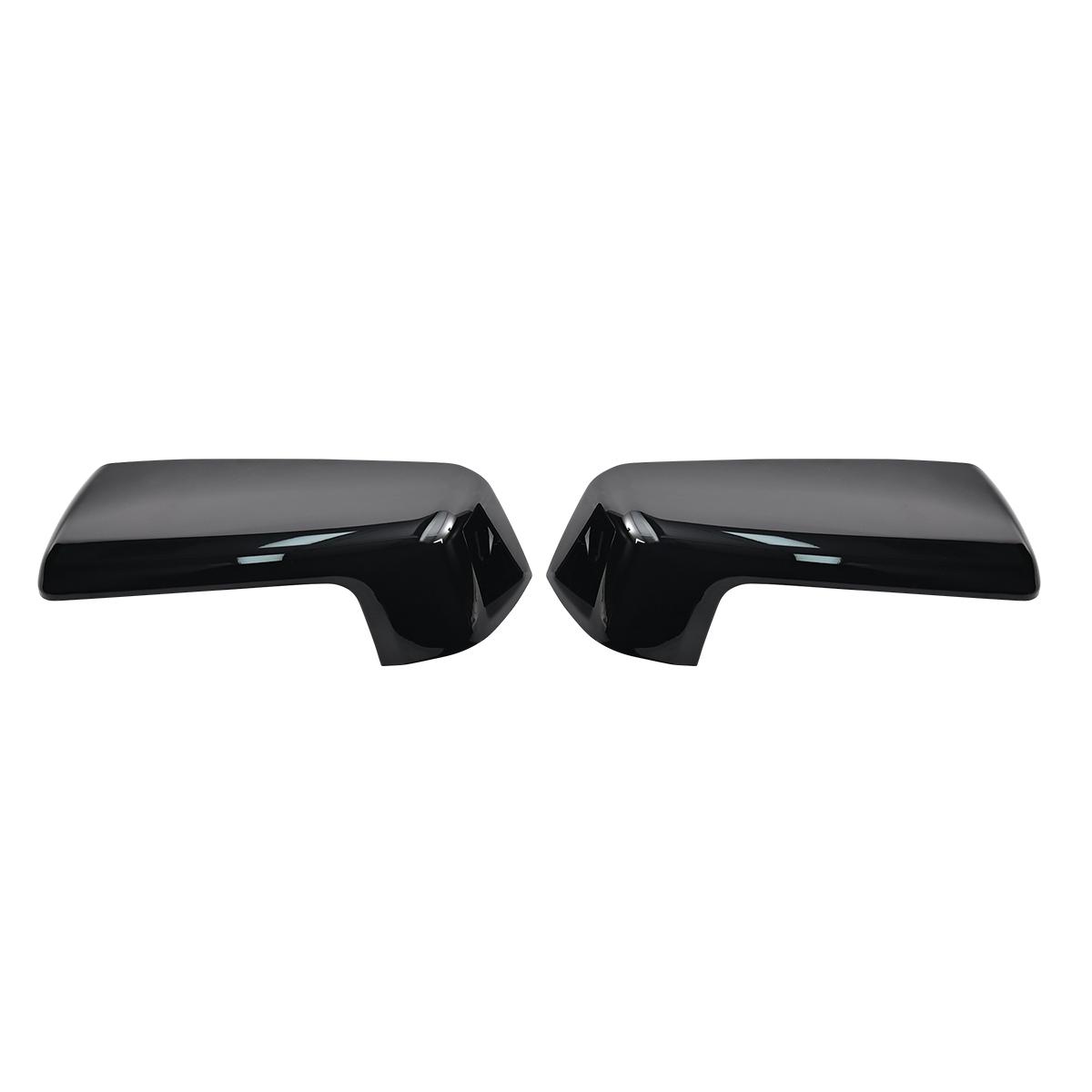 

1pair Car Rearview Side Mirrors Cover Cap Gloss Black For Chevy Silverado GMC Sierra 1500 2024 Gloss Black