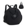 SURCHAR Women's Small Backpack, 2-Way Nylon Bag, Waterproof, Lightweight, Large Capacity, Shoulder Bag, Mini Backpack, Round Shape, Stylish and